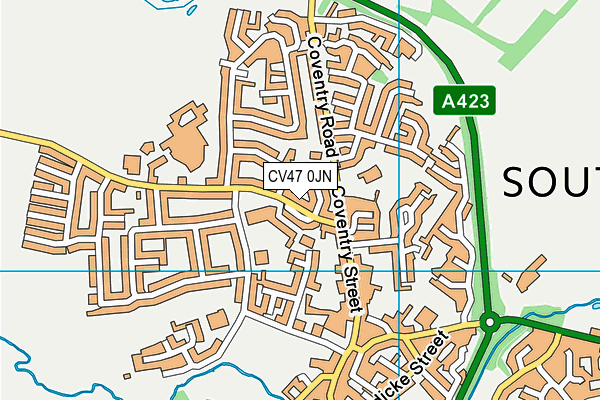 CV47 0JN map - OS VectorMap District (Ordnance Survey)