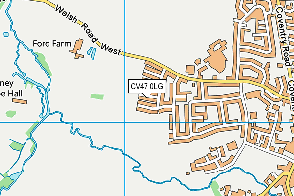 CV47 0LG map - OS VectorMap District (Ordnance Survey)