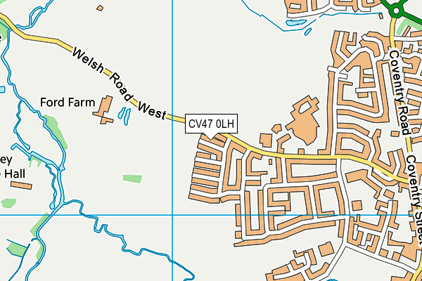 CV47 0LH map - OS VectorMap District (Ordnance Survey)