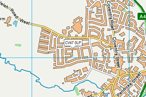 CV47 0LP map - OS VectorMap District (Ordnance Survey)