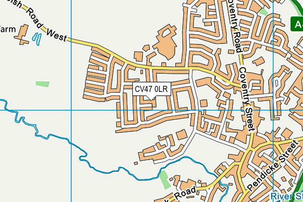 CV47 0LR map - OS VectorMap District (Ordnance Survey)