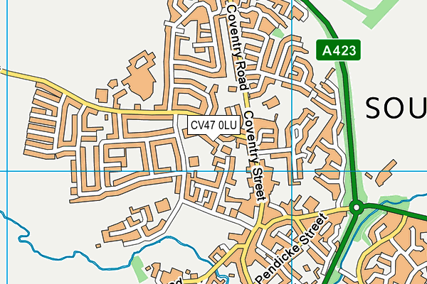 CV47 0LU map - OS VectorMap District (Ordnance Survey)