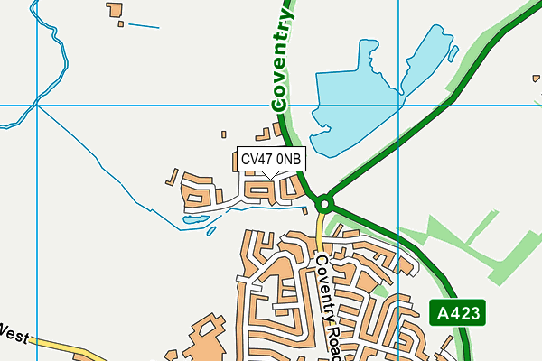 CV47 0NB map - OS VectorMap District (Ordnance Survey)