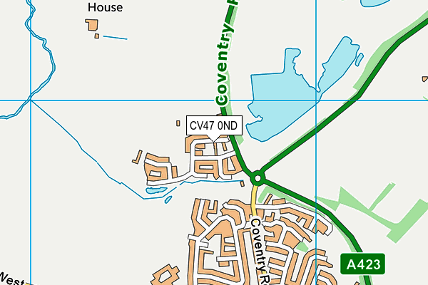 CV47 0ND map - OS VectorMap District (Ordnance Survey)