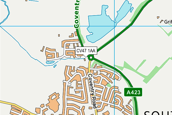 CV47 1AA map - OS VectorMap District (Ordnance Survey)