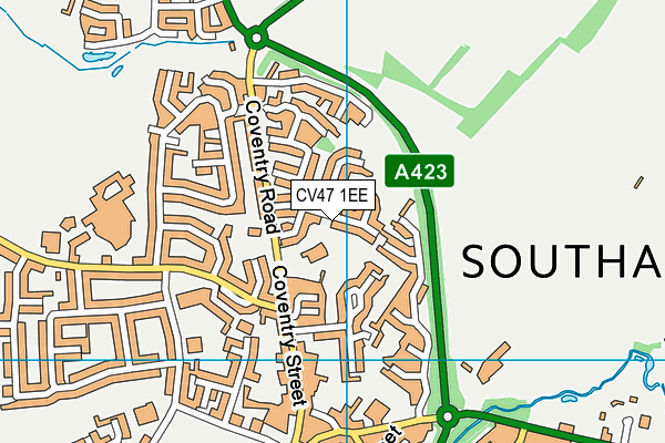 Southam St James CofE Academy map (CV47 1EE) - OS VectorMap District (Ordnance Survey)