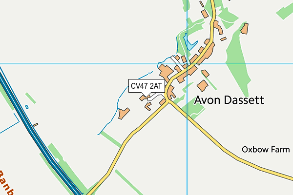 CV47 2AT map - OS VectorMap District (Ordnance Survey)