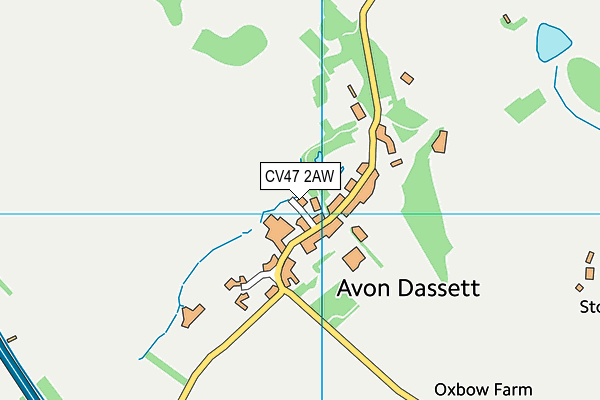 CV47 2AW map - OS VectorMap District (Ordnance Survey)