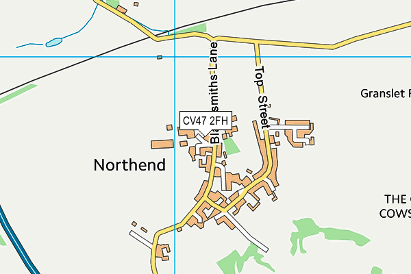 CV47 2FH map - OS VectorMap District (Ordnance Survey)
