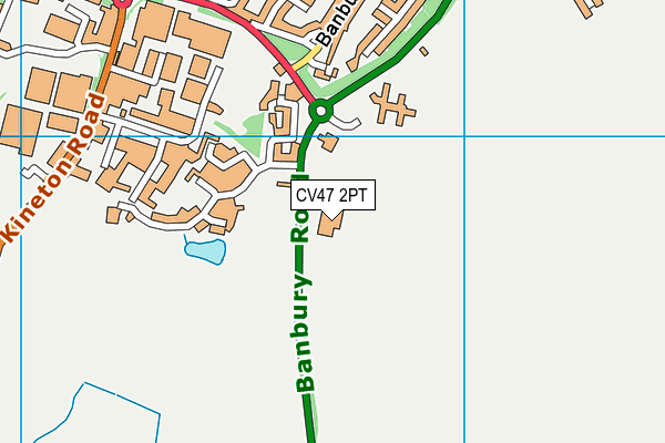 CV47 2PT map - OS VectorMap District (Ordnance Survey)