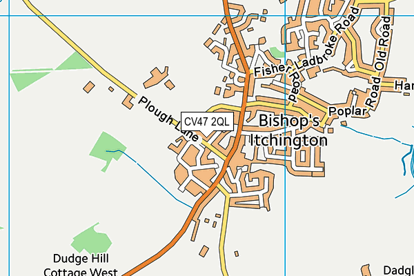 CV47 2QL map - OS VectorMap District (Ordnance Survey)
