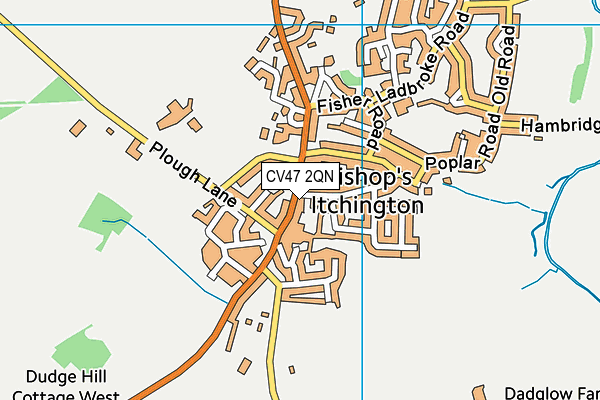 CV47 2QN map - OS VectorMap District (Ordnance Survey)