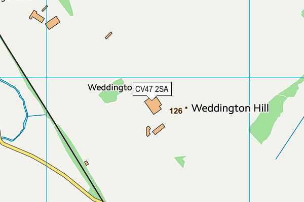 CV47 2SA map - OS VectorMap District (Ordnance Survey)