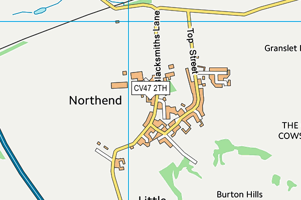 CV47 2TH map - OS VectorMap District (Ordnance Survey)