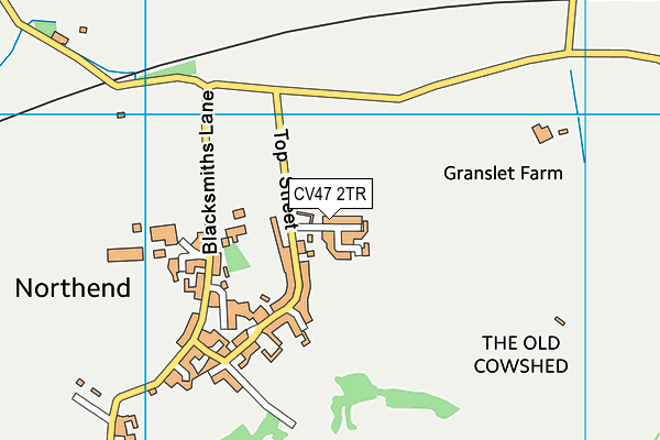 CV47 2TR map - OS VectorMap District (Ordnance Survey)