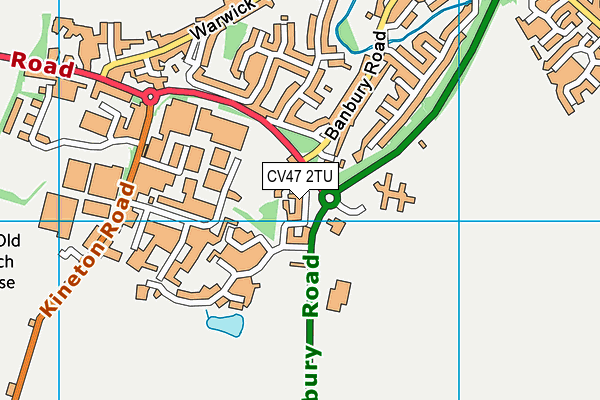 CV47 2TU map - OS VectorMap District (Ordnance Survey)