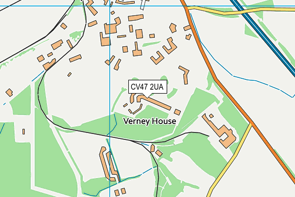 CV47 2UA map - OS VectorMap District (Ordnance Survey)