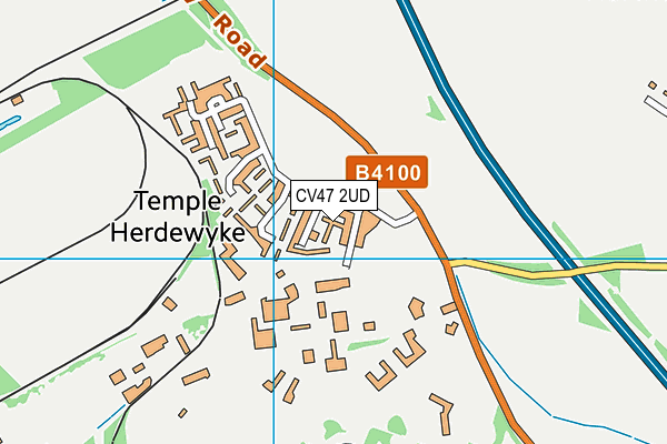 Temple Herdewyke Primary School map (CV47 2UD) - OS VectorMap District (Ordnance Survey)