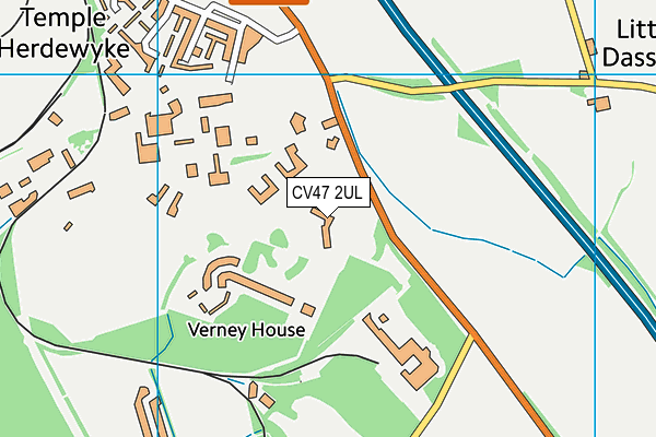 CV47 2UL map - OS VectorMap District (Ordnance Survey)