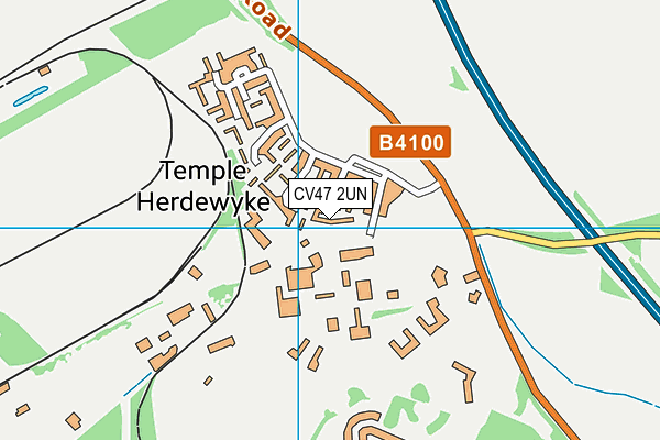 CV47 2UN map - OS VectorMap District (Ordnance Survey)