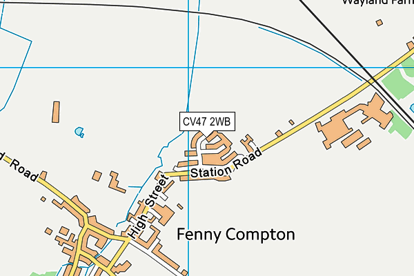 Fenny Compton Playing Field map (CV47 2WB) - OS VectorMap District (Ordnance Survey)