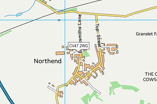 CV47 2WG map - OS VectorMap District (Ordnance Survey)