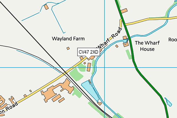 CV47 2XD map - OS VectorMap District (Ordnance Survey)