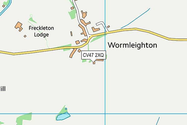 CV47 2XQ map - OS VectorMap District (Ordnance Survey)