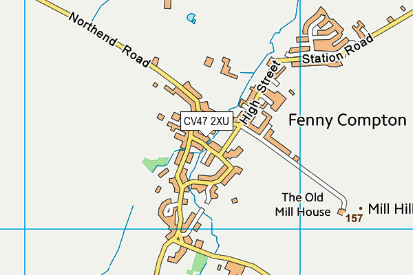 The Dassett CofE Primary School map (CV47 2XU) - OS VectorMap District (Ordnance Survey)