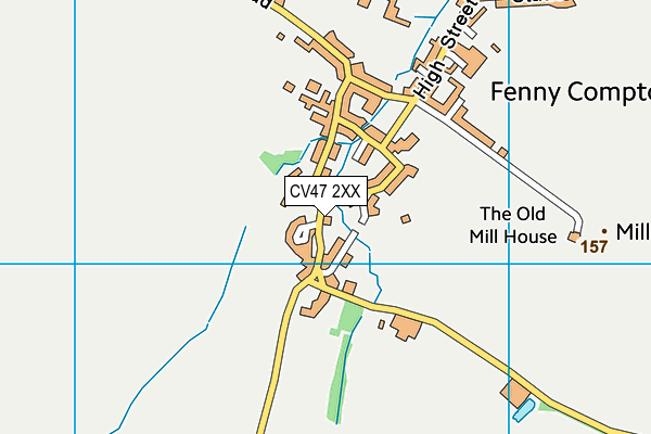 CV47 2XX map - OS VectorMap District (Ordnance Survey)