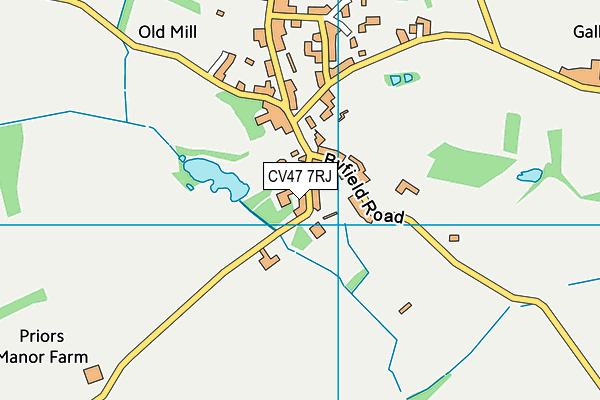 CV47 7RJ map - OS VectorMap District (Ordnance Survey)