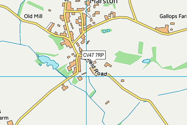 CV47 7RP map - OS VectorMap District (Ordnance Survey)