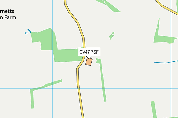 CV47 7SF map - OS VectorMap District (Ordnance Survey)