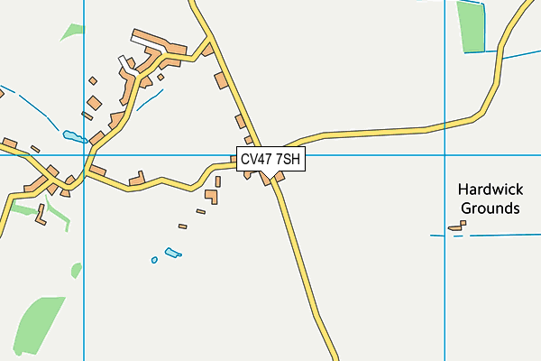 CV47 7SH map - OS VectorMap District (Ordnance Survey)