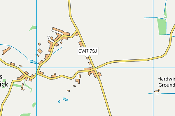 CV47 7SJ map - OS VectorMap District (Ordnance Survey)