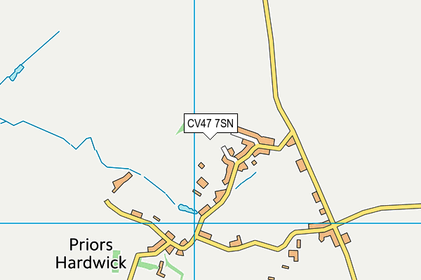 CV47 7SN map - OS VectorMap District (Ordnance Survey)