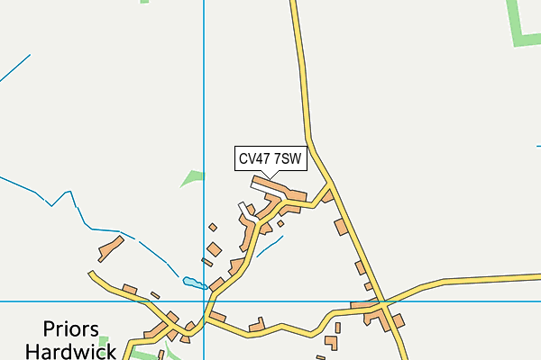 CV47 7SW map - OS VectorMap District (Ordnance Survey)
