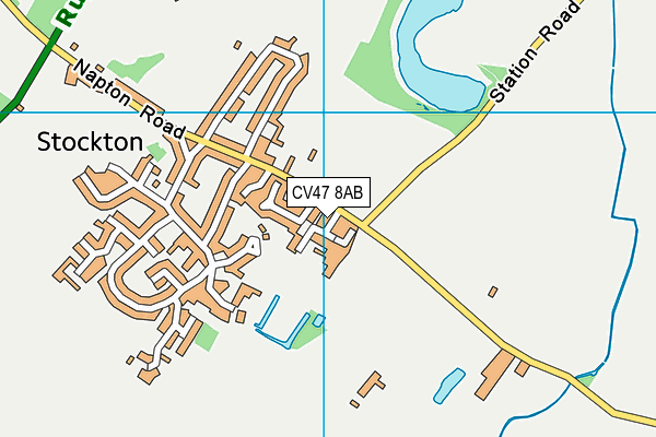 CV47 8AB map - OS VectorMap District (Ordnance Survey)