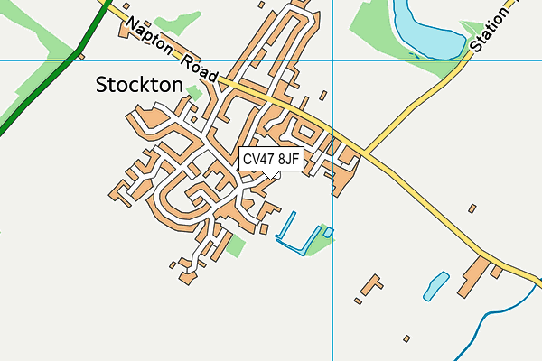 CV47 8JF map - OS VectorMap District (Ordnance Survey)
