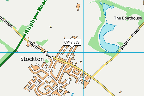 CV47 8JS map - OS VectorMap District (Ordnance Survey)