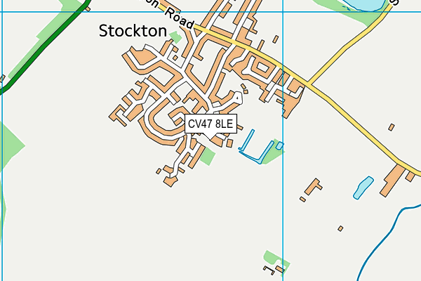 CV47 8LE map - OS VectorMap District (Ordnance Survey)