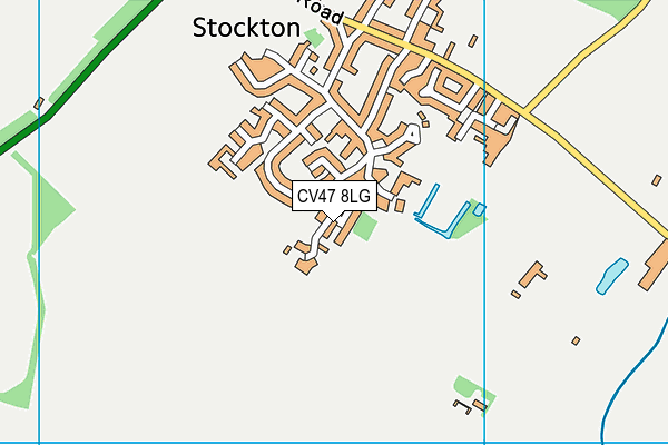 CV47 8LG map - OS VectorMap District (Ordnance Survey)