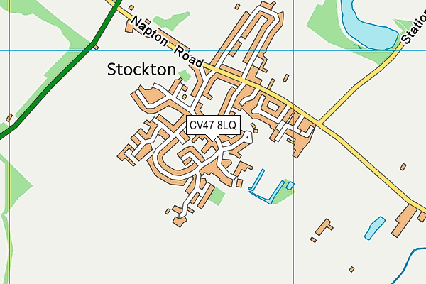 CV47 8LQ map - OS VectorMap District (Ordnance Survey)