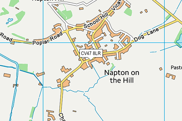 CV47 8LR map - OS VectorMap District (Ordnance Survey)