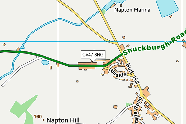 CV47 8NG map - OS VectorMap District (Ordnance Survey)