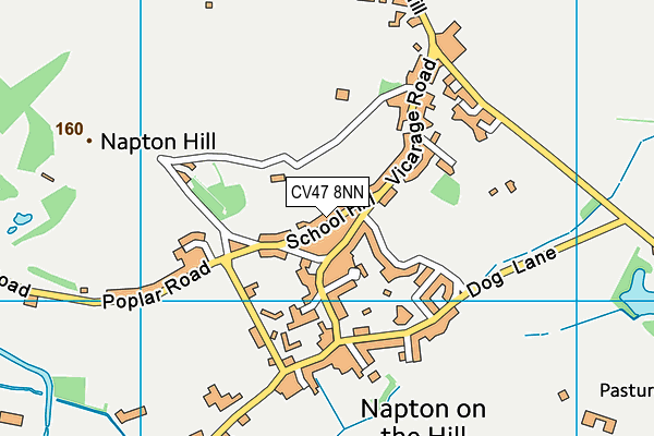 CV47 8NN map - OS VectorMap District (Ordnance Survey)