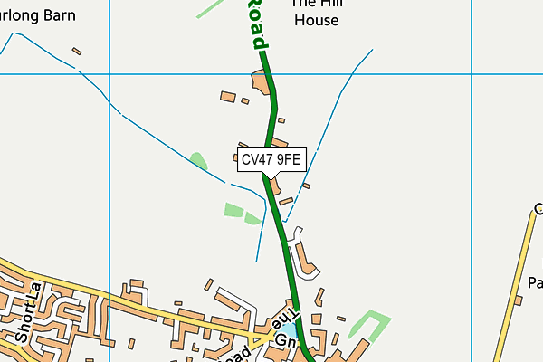 CV47 9FE map - OS VectorMap District (Ordnance Survey)