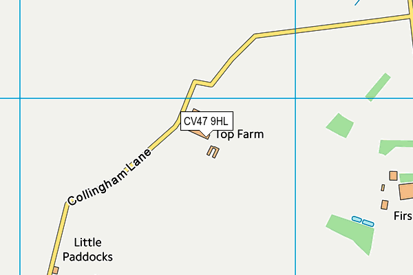 CV47 9HL map - OS VectorMap District (Ordnance Survey)