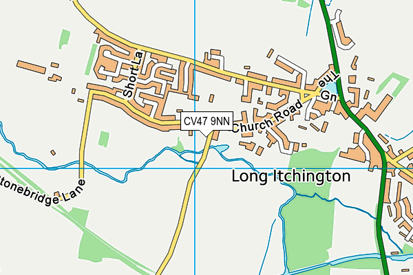 CV47 9NN map - OS VectorMap District (Ordnance Survey)