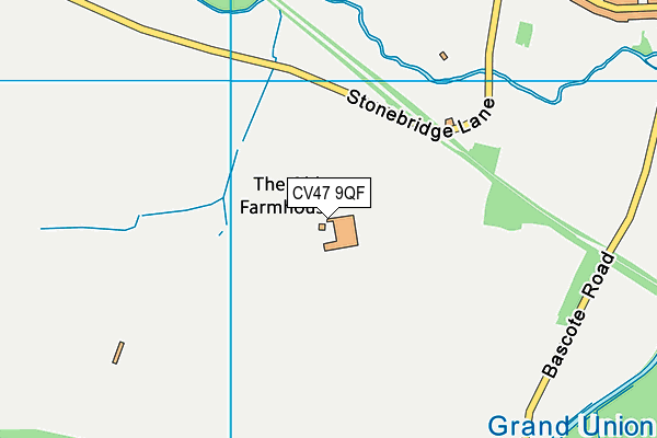 CV47 9QF map - OS VectorMap District (Ordnance Survey)